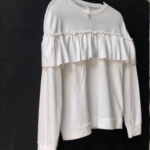 White off long sleeve blouse